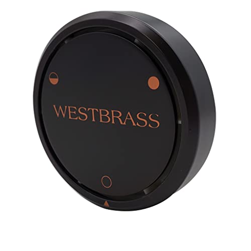 Westbrass D493CHM-12 Universal Patented Deep Soak Round Replacement 2-Hole Bathtub Overflow Cover for Full and Over-Filled Closure, 1 Pack, Oil Rubbed Bronze