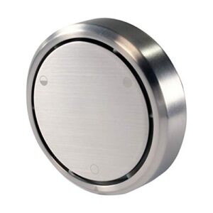 westbrass d493ch-07 patented deep soak round replacement 2-hole bathtub overflow cover for full and over-filled closure, satin nickel