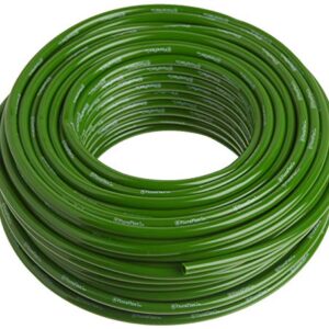 100' Flora Tube | 1/4" OD By 3/16" ID Vinyl Drip Irrigation Tubing | Green