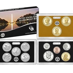 2016 S U.S. Mint 13-coin Silver Proof Set - OGP box & COA Proof