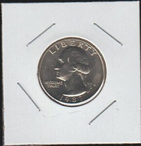 1987 d washington (1932 to date) quarter gem uncirculated us mint