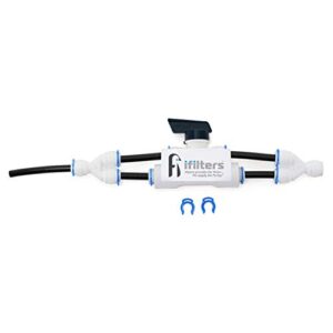 ifilters reverse osmosis ro flush kit valve for 100 gpd ro system, 1/4" qc ports