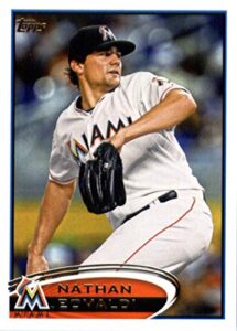 2012 topps update #us33 nathan eovaldi marlins baseball mlb