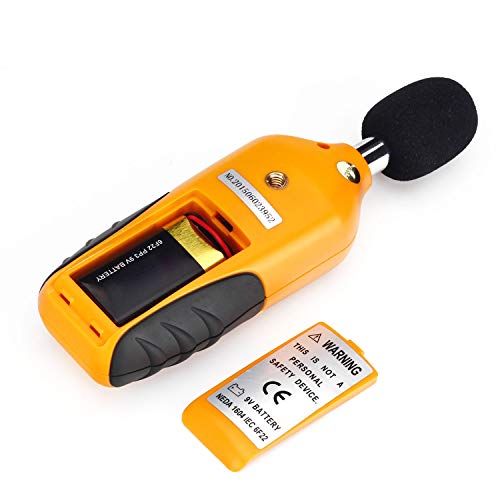 Decibel Meter, RISEPRO® Digital Sound Level Meter 30 – 130 dB Audio Noise Measure Device Backlight MAX/MIN, Data Hold Auto Power Off Dual Ranges HT-80A