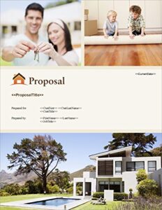 proposal pack real estate #5 - business proposals, plans, templates, samples and software v20.0