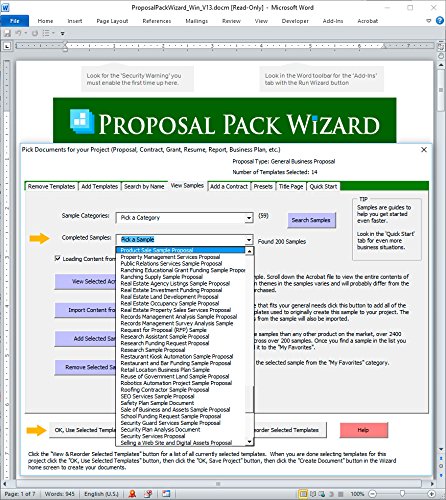 Proposal Pack Web #4 - Business Proposals, Plans, Templates, Samples and Software V20.0