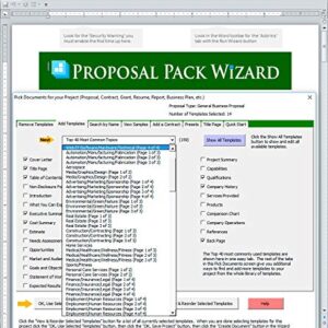 Proposal Pack Web #4 - Business Proposals, Plans, Templates, Samples and Software V20.0