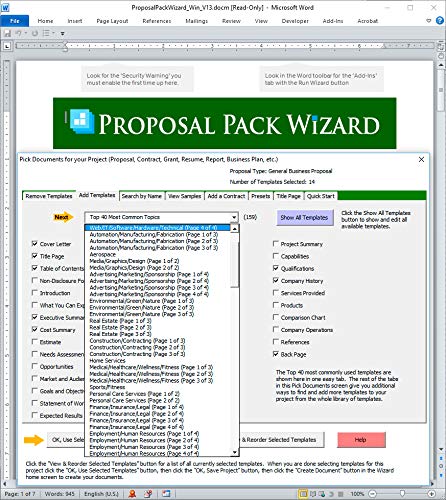 Proposal Pack Web #4 - Business Proposals, Plans, Templates, Samples and Software V20.0