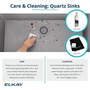 Elkay Quartz Classic ELGDLB3322WH0 Equal Double Bowl Drop-in Sink with Aqua Divide, White