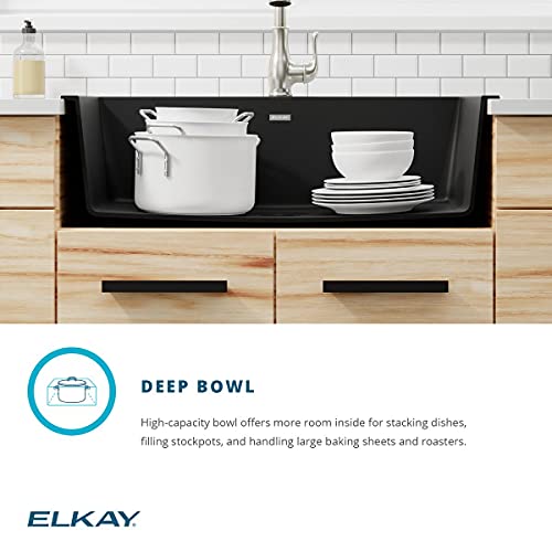 Elkay Quartz Classic ELGR13322WH0 White Single Bowl Top Mount Sink