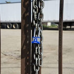 BRINKS - 44mm XT Series Commercial Laminated Steel Padlock with 2 3/8" Shackle, 2-Pack - Weather Resistant and Hardened Boron Steel Shackle