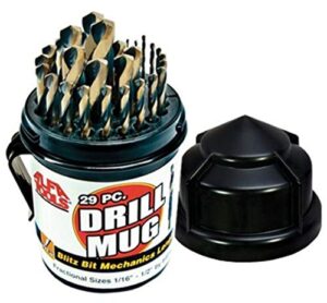 alfa tools bbml74290dm blitz bit mechanic's length drill mug, 29 piece