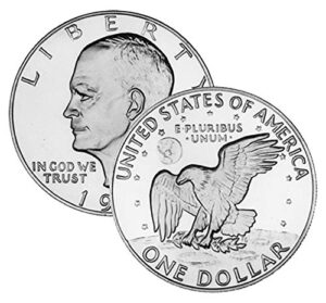 1974 p, d 2 coin set eisenhower dollars uncirculated
