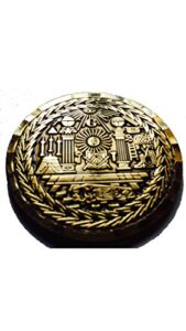 equinox mr 1.75" masonic commemorative master mason brite golden electroplated pocket coin