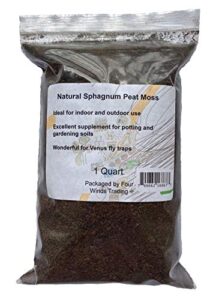 sphagnum peat moss for gardening (1 quart)