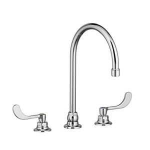 american standard 6403170.002 monterrey 8" widespread gooseneck spout kitchen faucet, polished chrome