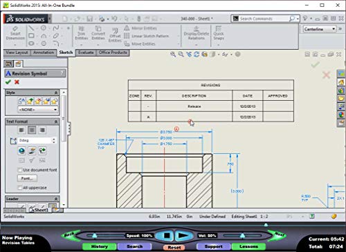 SOLIDWORKS 2015: Mechanical Drawings – Video Training Course