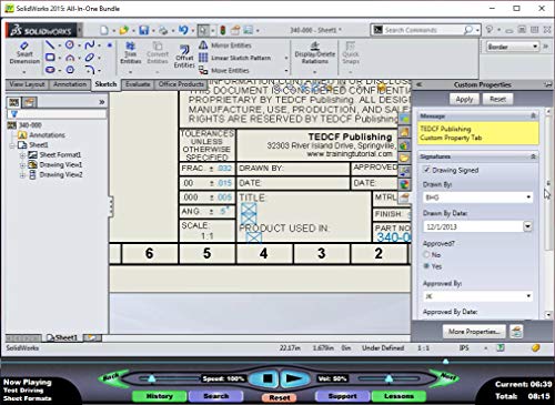 SOLIDWORKS 2015: Mechanical Drawings – Video Training Course