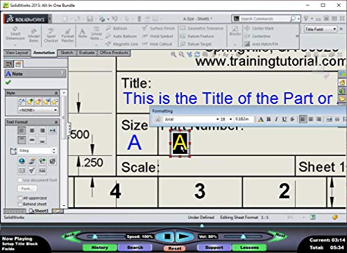 SOLIDWORKS 2015: Mechanical Drawings – Video Training Course