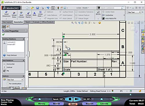 SOLIDWORKS 2015: Mechanical Drawings – Video Training Course