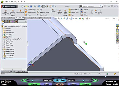 SOLIDWORKS 2015: Sheet Metal Design – Video Training Course