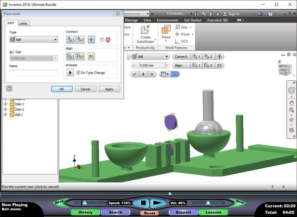 Autodesk Inventor 2014: Assemblies and Advanced Concepts – Video Training Course