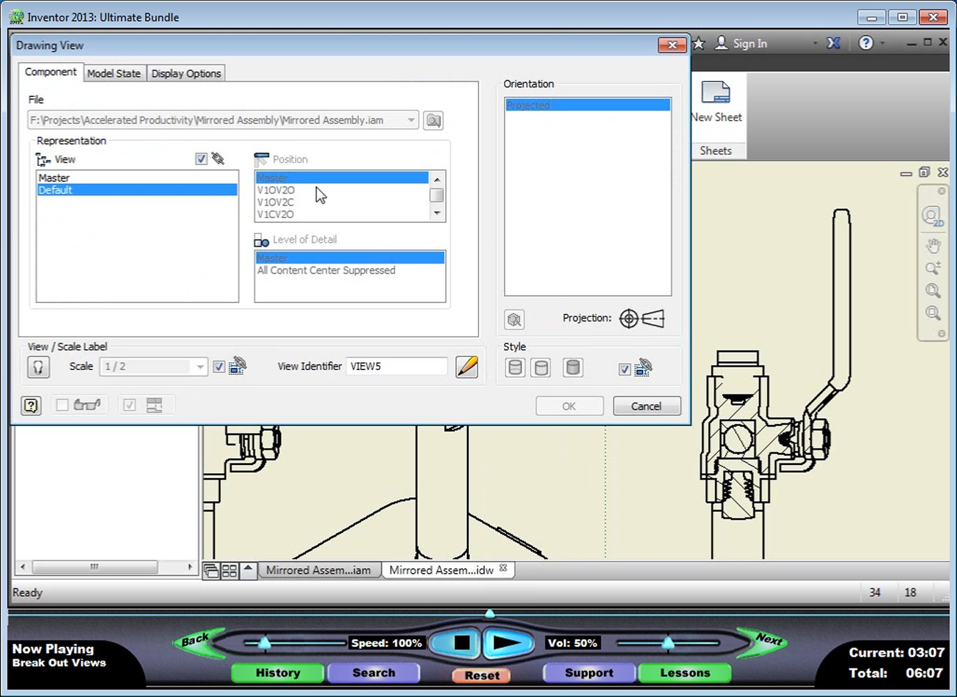 Autodesk Inventor 2013: 2D Drafting and Customization – Video Training Course