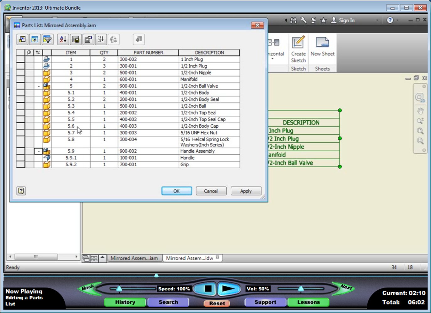 Autodesk Inventor 2013: 2D Drafting and Customization – Video Training Course