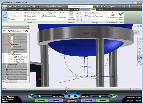 Autodesk Inventor 2013: Tube and Pipe Routed Systems – Video Training Course