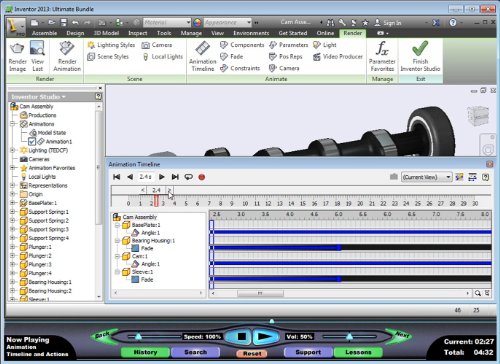 Autodesk Inventor 2013: Inventor Studio Made Simple – Video Training Course