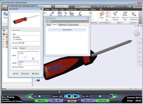 Autodesk Inventor 2013: iLogic Made Simple – Video Training Course