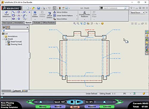 SOLIDWORKS 2014: Sheet Metal Design – Video Training Course