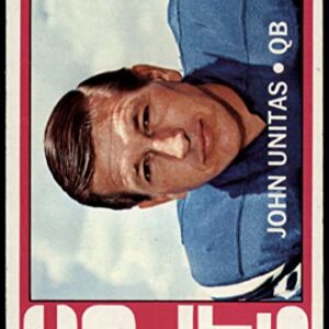 1972 Topps # 165 Johnny Unitas Baltimore Colts (Football Card) Dean's Cards 2 - GOOD Colts