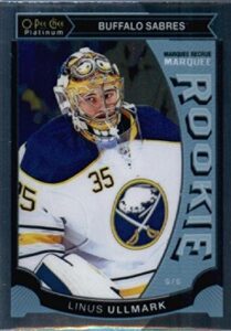 2015-16 o-pee-chee opc platinum marquee rookie #m13 linus ullmark buffalo sabres hockey card