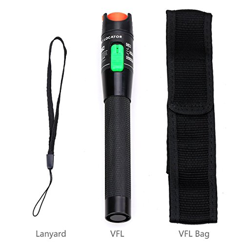 30KM Visual Fault Locator Fiber Optic Cable Tester VFL Pen Meter Universal Connector Pen Type for CATV Telecommunications Engineering Maintenance