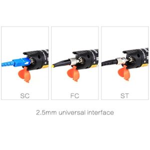 30KM Visual Fault Locator Fiber Optic Cable Tester VFL Pen Meter Universal Connector Pen Type for CATV Telecommunications Engineering Maintenance