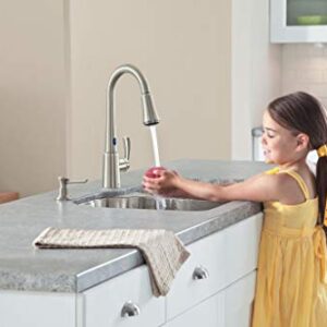 Moen 87359E2SRS Delaney One-Handle High Arc Pulldown Kitchen Faucet, Spot Resist Stainless