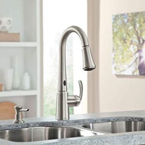 Moen 87359E2SRS Delaney One-Handle High Arc Pulldown Kitchen Faucet, Spot Resist Stainless