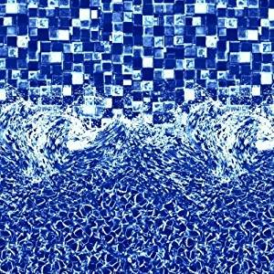 24 ft round beaded x 52", glimmer, above ground pool liner, vinyl pool liner