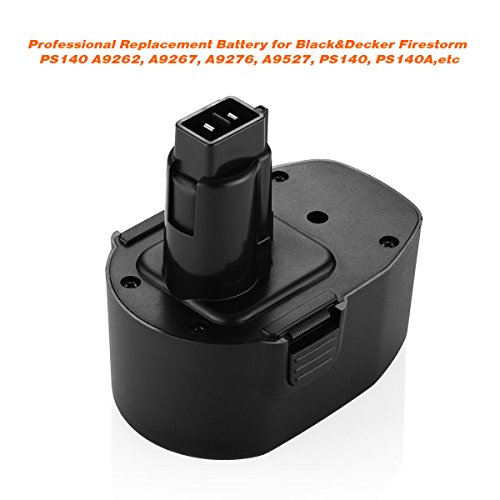 Powerextra 2500mah 14.4V Replacement Battery for Black & Decker PS140 FireStorm 14.4-Volt NiMH Pod Style Battery Black and Decker 14.4v Battery