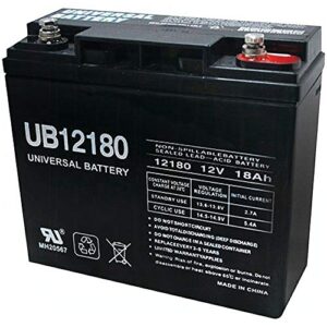upg ub12180 12v 18ah sla internal thread battery for generac 7500 exl generator