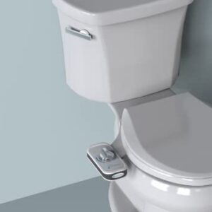 Brondell PureSpa Easy Bidet - Non-Electric Bidet Attachment with Self-Cleaning Nozzles, Adjustable Bidet Spray, and Pressure Controls