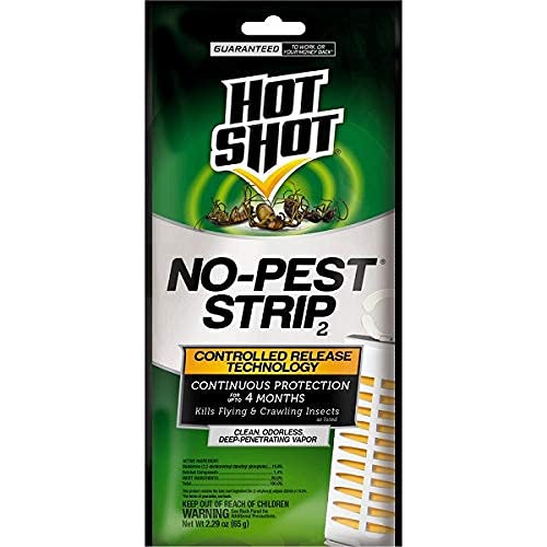 (6 Pack) Hot Shot No Pest Strip Unscented Hanging Vapor Insect Repellent