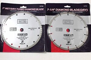 2 pack diamond 7-1/4" saw blades fits bosch circular saw