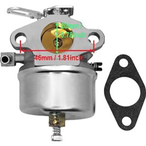 Aitook Adustable Carburetor for Tecumseh 5HP MTD 640084B 640084A Snowblower/TORO 38035 38052 38054 38052C 38035C 38056/521 Power Throw Snowthrower/Craftman Snow blower