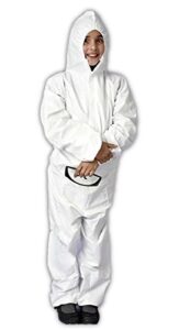 major gloves tuff-gard disposable microporous protective coveralls with hood and ankles, xx-small