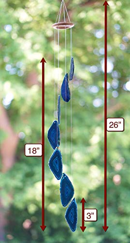 Wind Chime - Unique and Beautiful Agate Slices for Home or Garden Decor