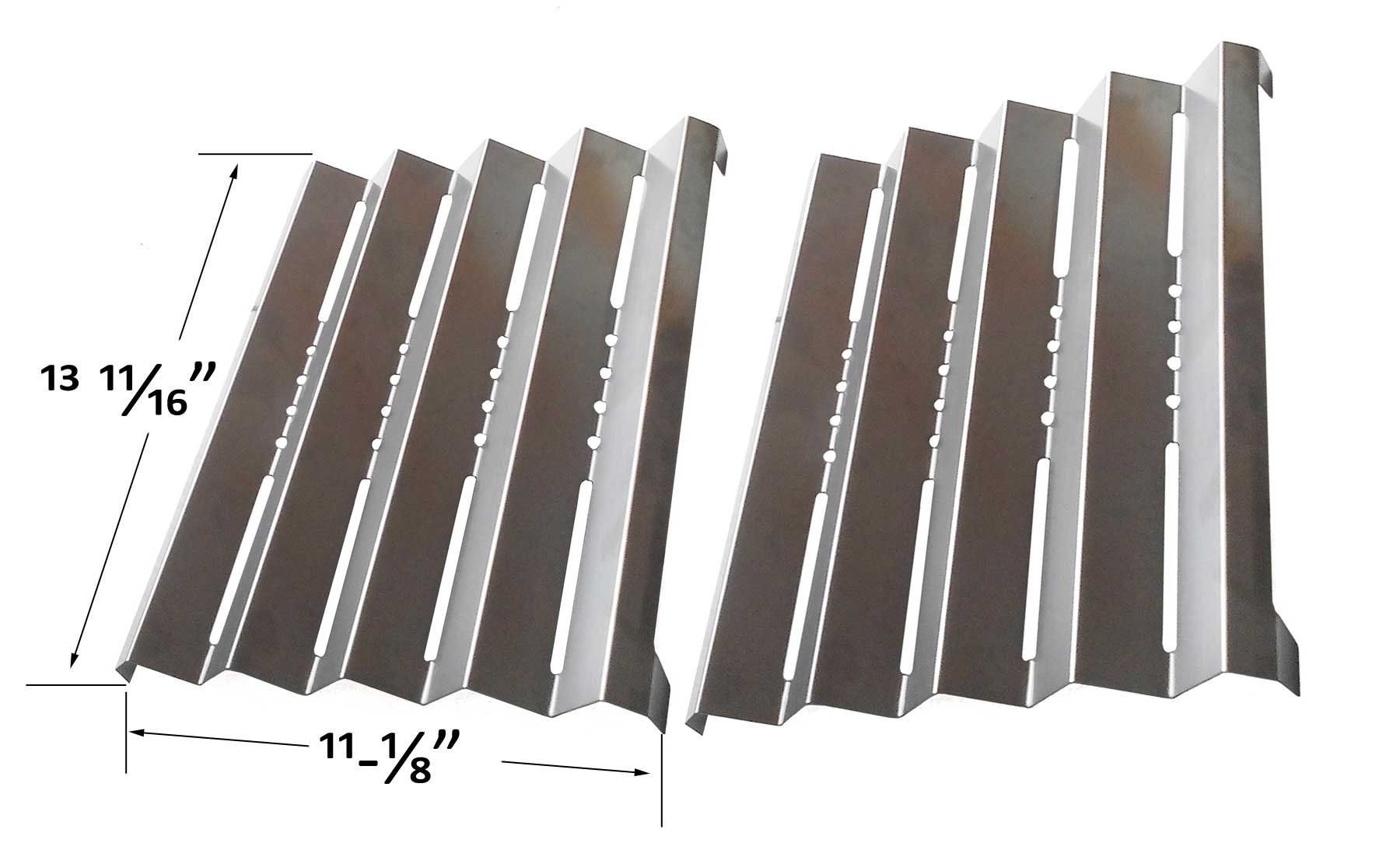 Grill Parts Zone Stainless Heat Shield for 141.152230, 141.15225, 141.16223, 141.162231, 141.16225, 141.1668, 141.16680, 141,16690 Gas Models(2-PK)