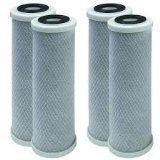 4 pack of compatible filters for hydro life carbon block replacement cartridge by cfs