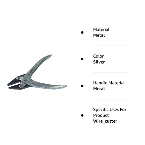 Mazbot Smooth Flat-Nose Jaw Parallel Pliers